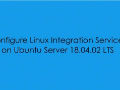 Configure Linux Integration Services on Ubuntu Server 18.04.02 LTS